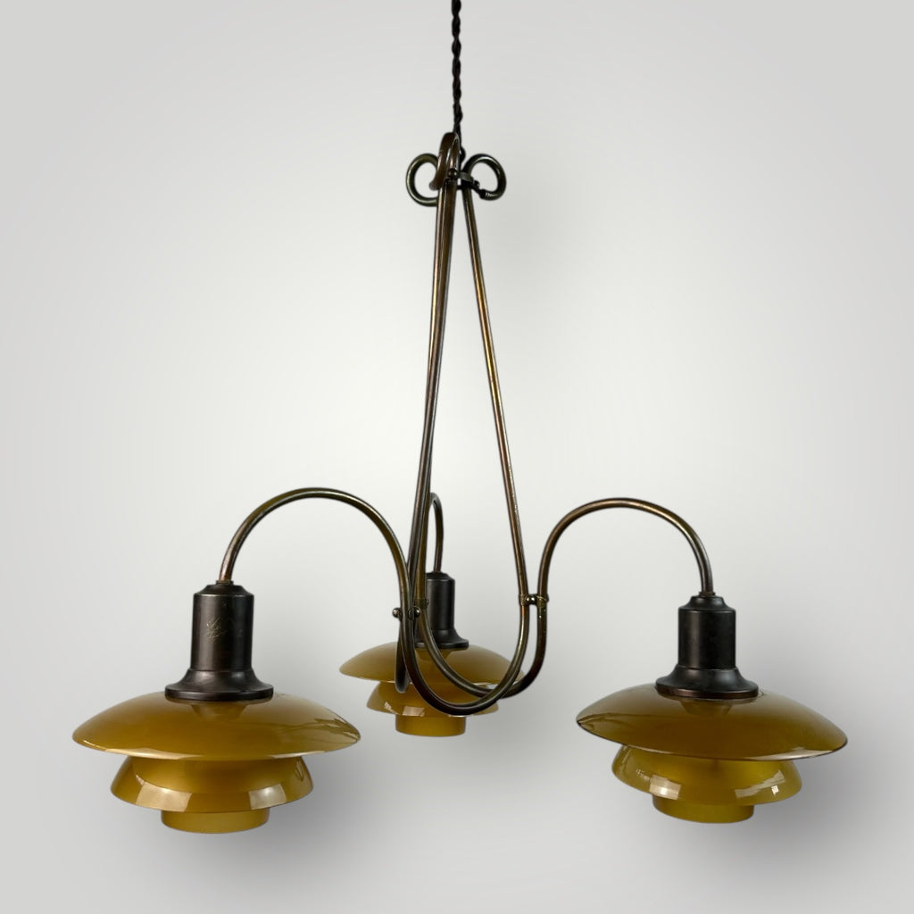3-arm barsket chandelier