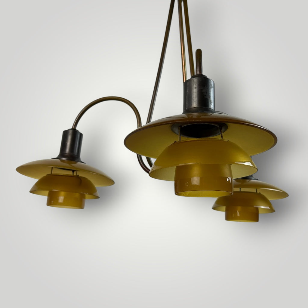 3-arm barsket chandelier